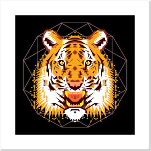 Tiger Head Posters and Art